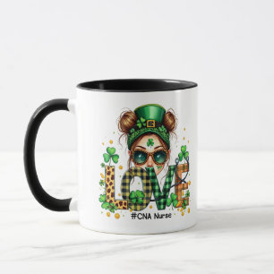 Liebe CNA Krankenpflege St Patrick's Day Tasse