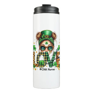 Liebe CNA Krankenpflege St Patrick's Day Thermosbecher