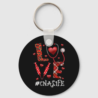 Liebe CNA Life Heart Nursing Lover Valentinstag Schlüsselanhänger