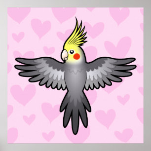 Liebe Cockatiel Poster
