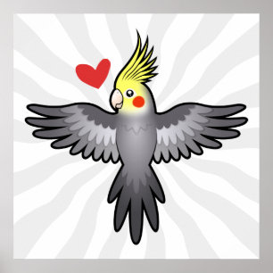 Liebe Cockatiel Poster
