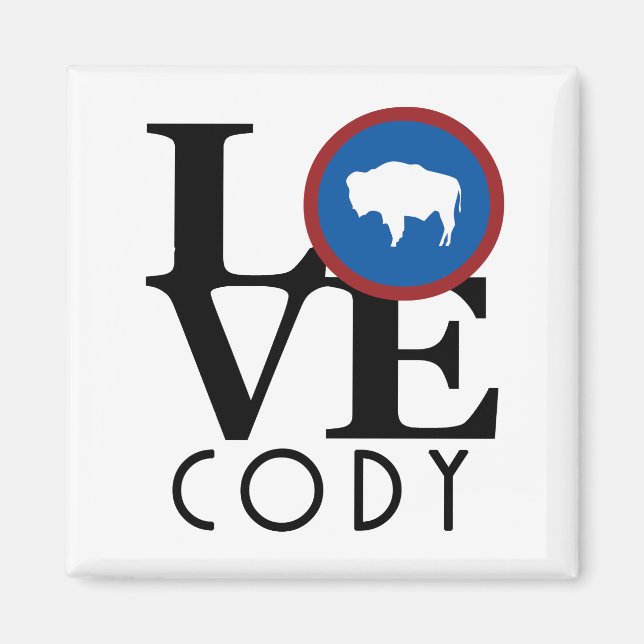 LIEBE Cody Wyoming Magnet (Vorne)