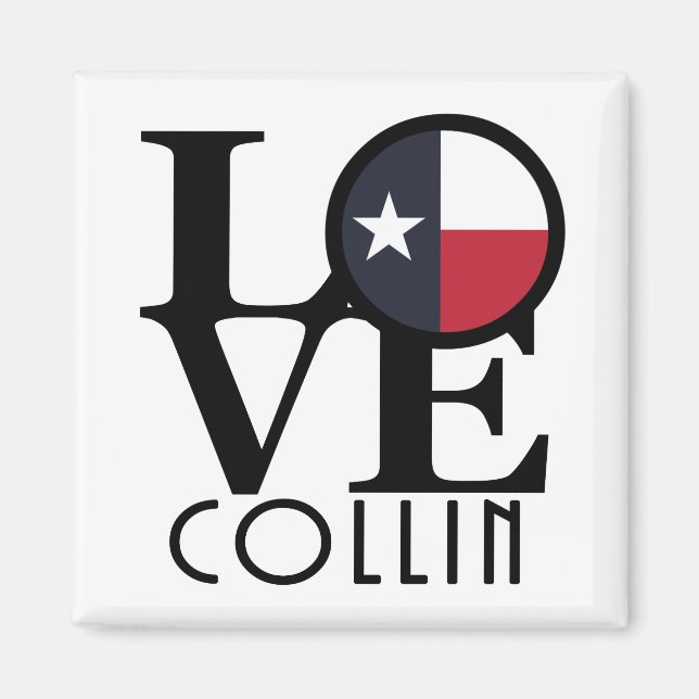 LIEBE Collin Texas Magnet (Vorne)