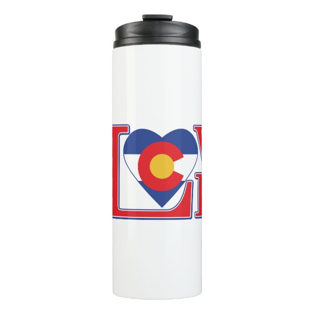 LIEBE-COLORADO THERMOSBECHER (Vorderseite)