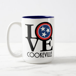 LIEBE Cookeville Tennessee 15oz Zweifarbige Tasse