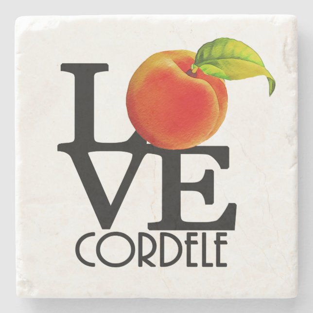 LIEBE Cordele Georgia Steinuntersetzer (Vorderseite)