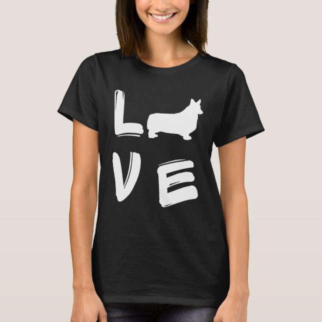 Liebe Corgi Eigentümer T-Shirt (Vorderseite)