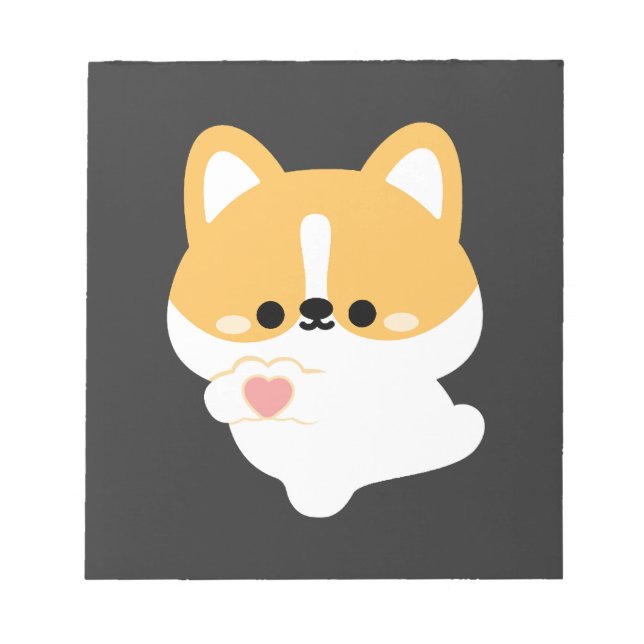 Liebe Corgi Notizblock (Vorderseite)