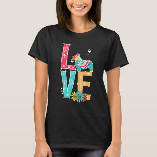 Liebe Corgi Tie Dye Regenbogen Corgi T-Shirt