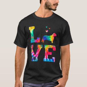 Liebe Corgidor Tie Dye Hund Mama Papa T-Shirt