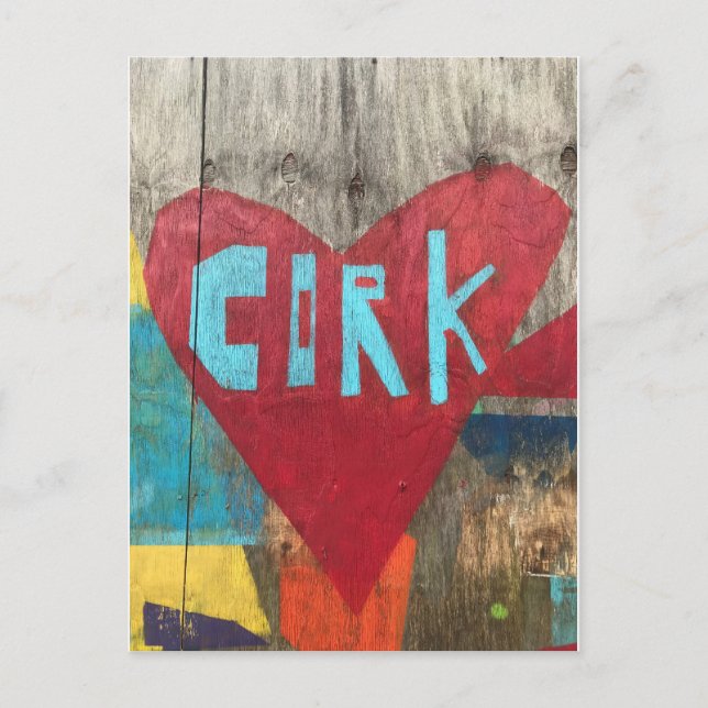 Liebe Cork Ireland Post Card Postkarte (Vorderseite)
