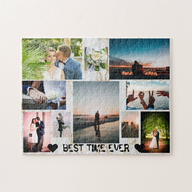 Liebe Couple BEST TIME PRO Personalisiert Collage (Horizontal)