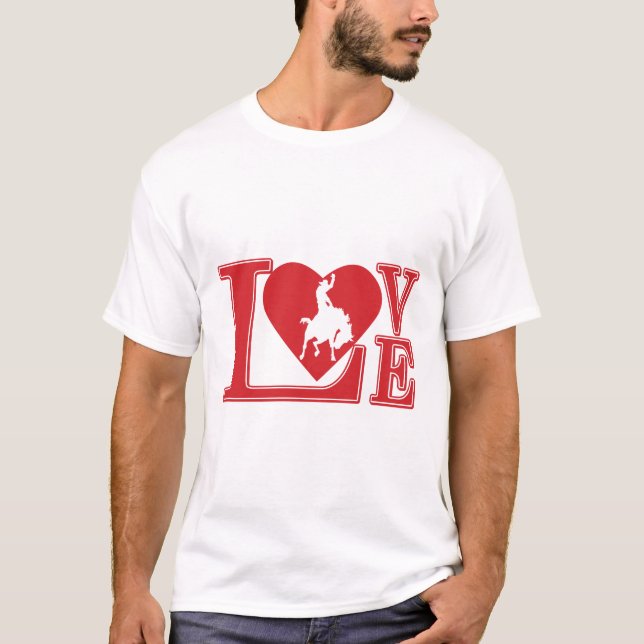 Liebe Cowboys, ich Liebe Cowboys T-Shirt (Vorderseite)
