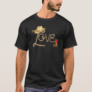Liebe Cowboys Liebe Country Girls Fun Western Ranc T-Shirt