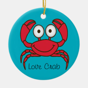 Liebe Crab Ornament Round