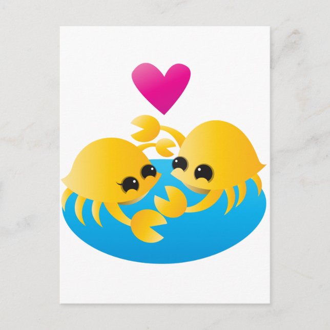 Liebe Crabs Postkarte (Vorderseite)