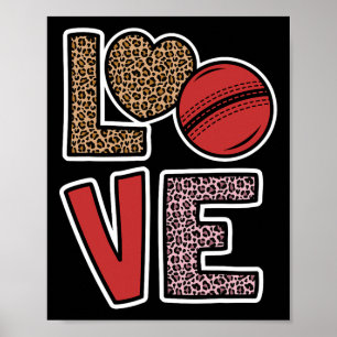 Liebe Cricket Süße Cricket Liebhaberin Cricket Spi Poster