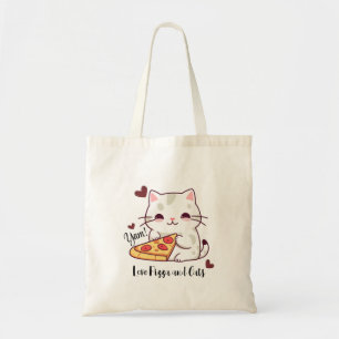 Liebe Cup Cake und Cats Funny Toag Tasche