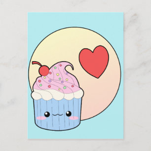 Liebe Cupcake Postkarte