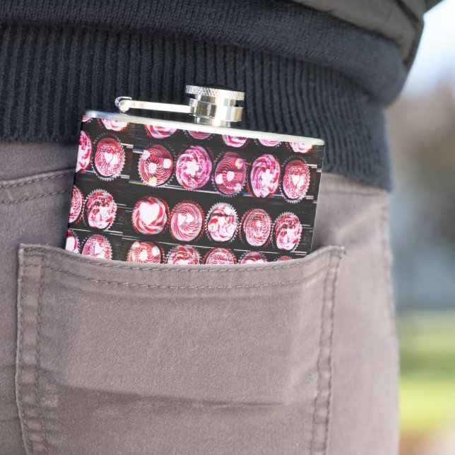 Liebe Cupcakes Flachmann (Beispiel)