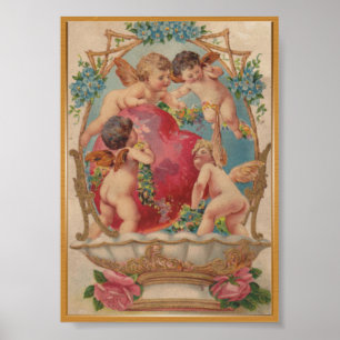 Liebe cupid Vintage Poster