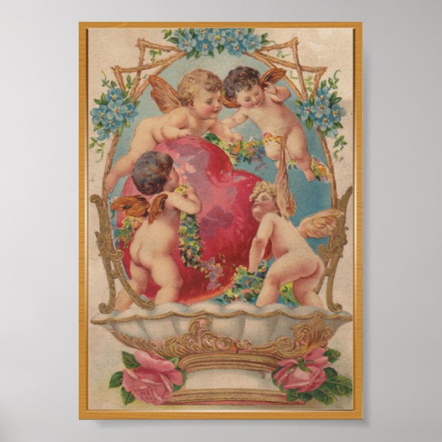 Liebe cupid Vintage Poster (Vorne)
