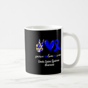 Liebe Cure Cauda Equina Syndrom Blaues Bewusstsein Kaffeetasse