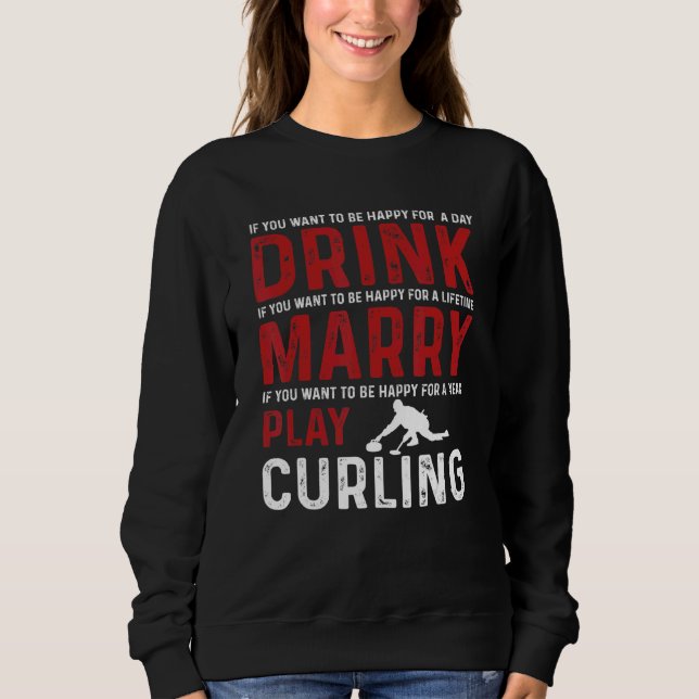 Liebe Curling Team Sweatshirt (Vorderseite)