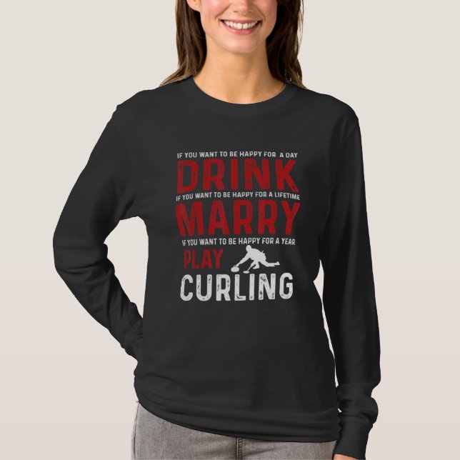 Liebe Curling Team T-Shirt (Vorderseite)