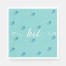 Liebe cyan kalligraphische Herz