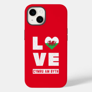 Liebe Cymru Am Byth Wales Flag Welsh Roots Vintag Case-Mate iPhone 14 Hülle