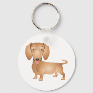 Liebe Dachshund Welpen Hund Schlüsselanhänger