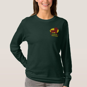 Liebe Dackel Besticktes Langarmshirt
