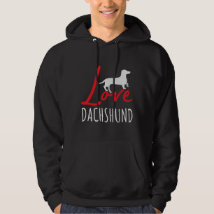 Liebe Dackel Lieblingshunde Dackel Lover Hoodie