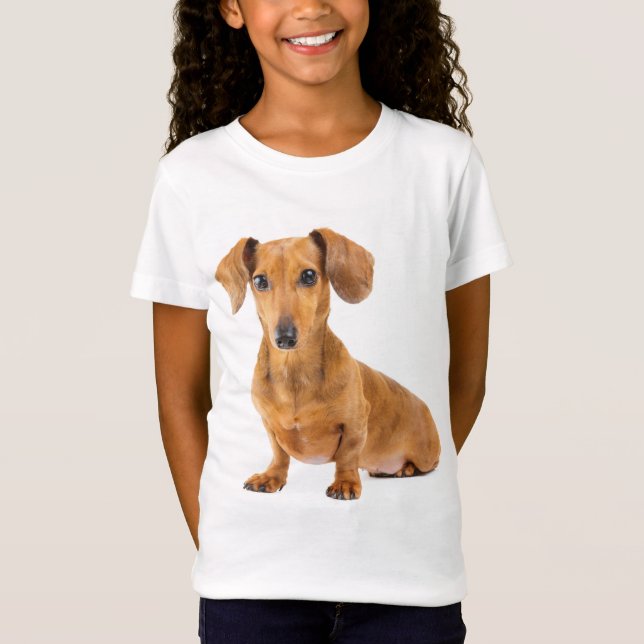 Liebe Dackel Welpen-Hundehemd T-Shirt (Vorderseite)