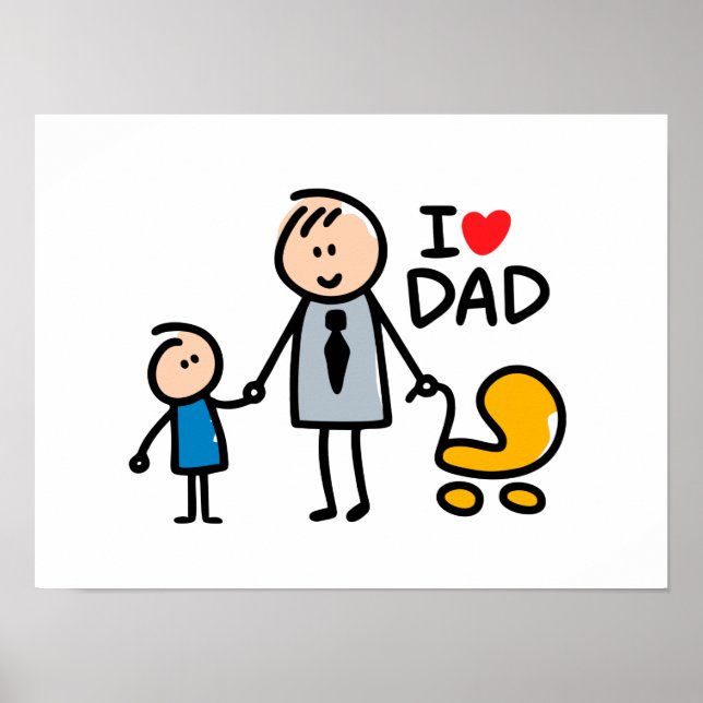 Liebe Daddy Druck Poster (Vorne)