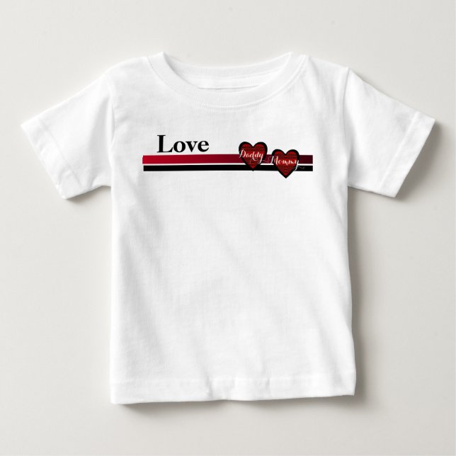 Liebe Daddy-Mommy Baby T-shirt (Vorderseite)