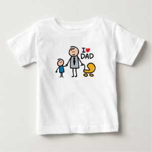 Liebe Daddy Print Baby T-shirt
