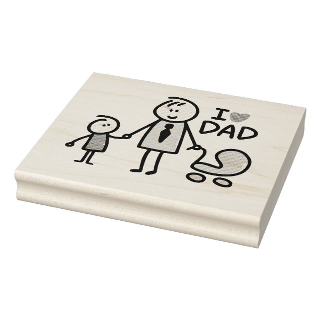 Liebe Daddy Print Gummistempel (Stempel)