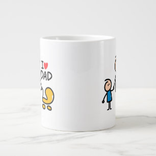 Liebe Daddy Print Jumbo-Tasse
