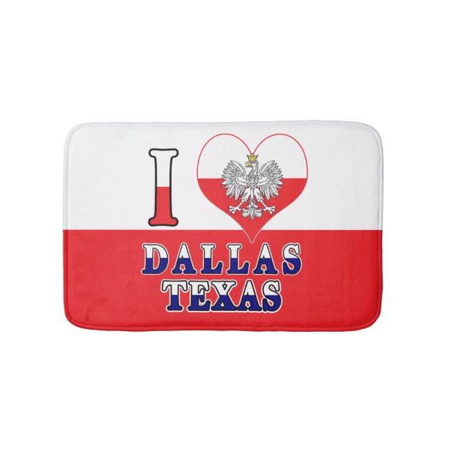 Liebe Dallas Texas Badematte (Vorderseite)