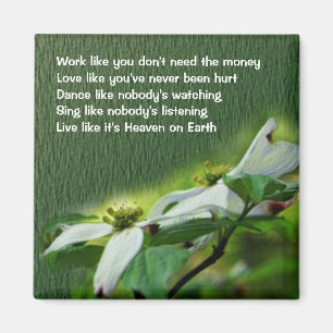 Liebe Dance Dogwood Inspiration Magnet