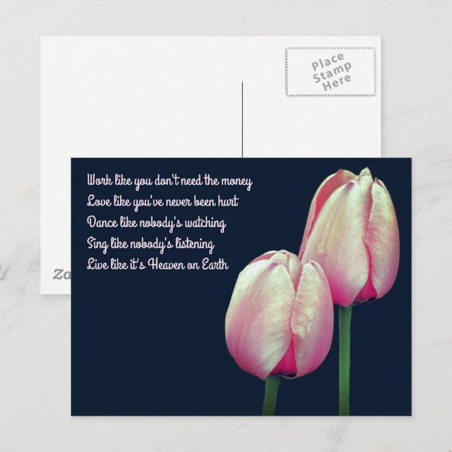 Liebe-Dance Live Inspiration Postkarte (Vorne/Hinten)