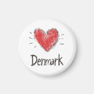 Liebe Dänemark Magnet