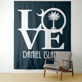 LIEBE Daniel Island South Carolina Wandteppich