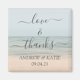 Liebe & Dank Beach Front Vintag Hawaiianische Hoch Magnet