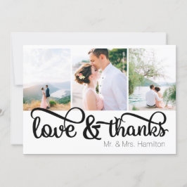 Liebe & Dank Foto Vielen Dank Einladung