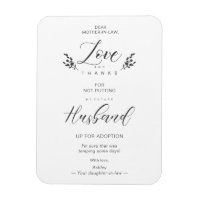 Liebe & Dank Funny Mother-in-lawQuote Handwriting