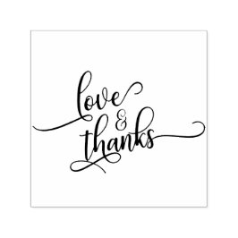 Liebe & Dank für Hübsche Skripttypografie Permastempel