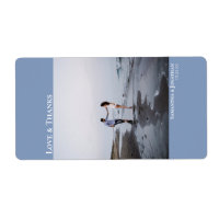 Liebe & Dank Minimalistisch Dusty Blue Wedding